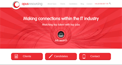 Desktop Screenshot of opusresourcing.com